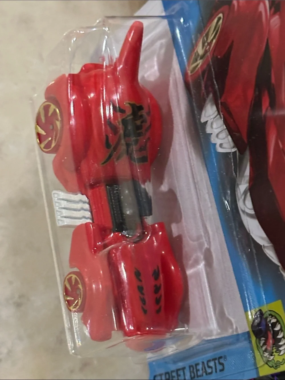 Hot Wheels Purrfect Speed Kids Toy Car - Red with Gold Accents
